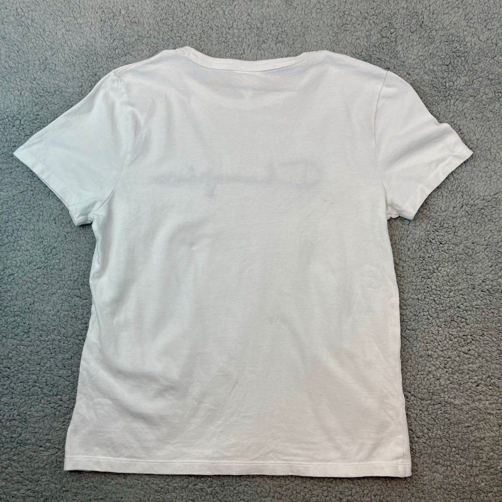 Champion Classic Heritage Cotton T-Shirt Women’s Medium Script Embroidered Shirt - Picture 7 of 9